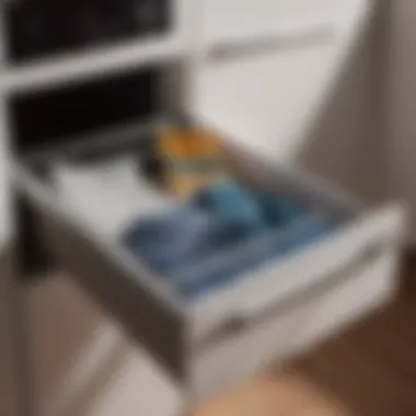 Hidden Storage Solution Sleek Laundry Basket Drawer
