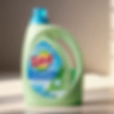 Laundry detergent bottle with eco-friendly label