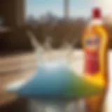 Illustration of surfactants in laundry detergent