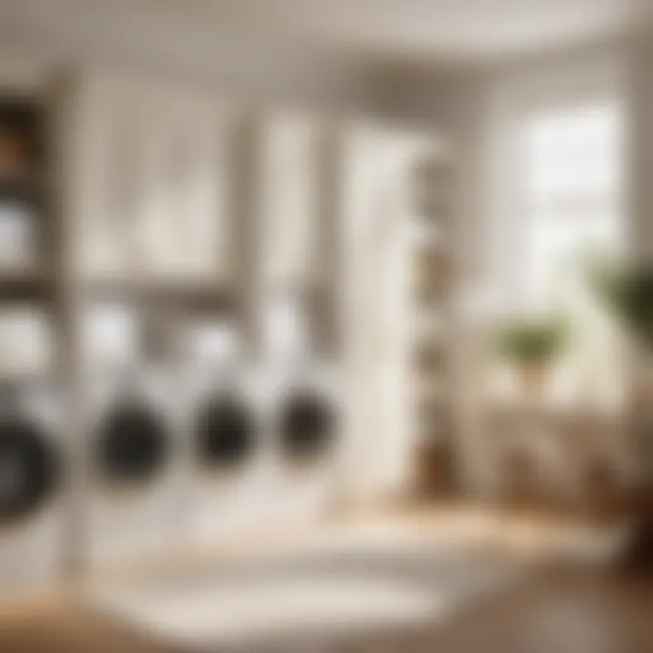 Various types of laundry whitening products display