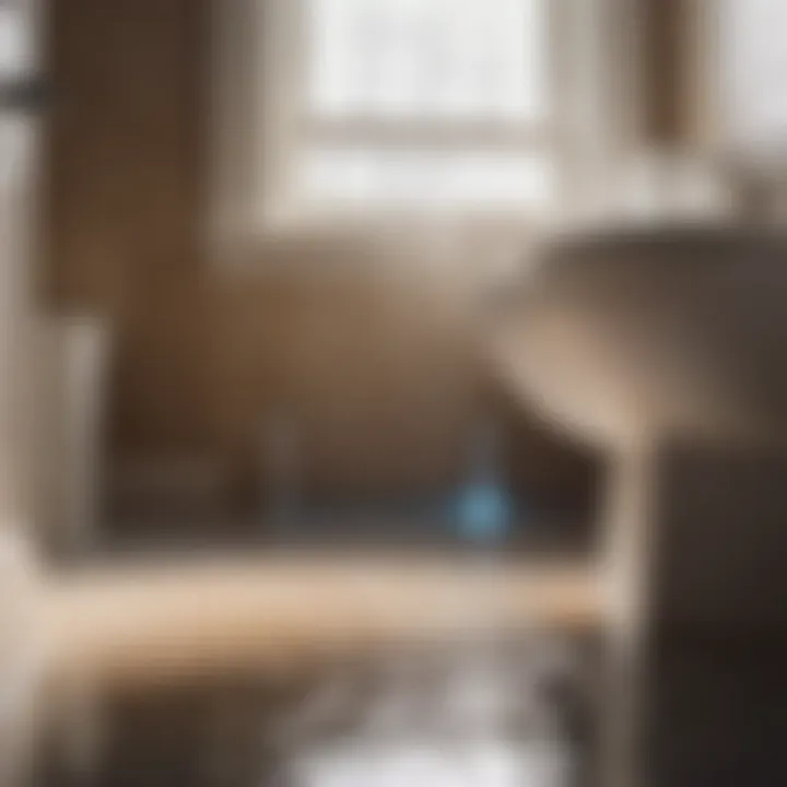 Leak detection underneath bathroom floor