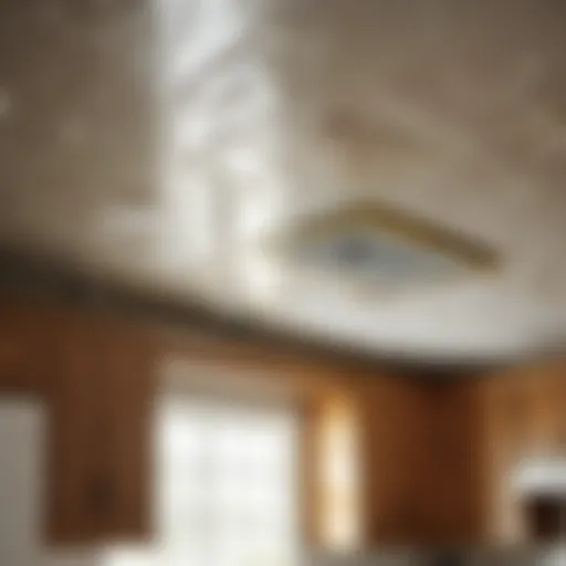 Water damage on kitchen ceiling