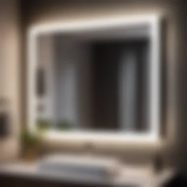 Modern LED Backlit Mirror LED Backlit Bathroom Mirror