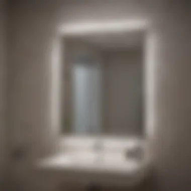 Stylish LED bathroom vent installed in a contemporary setting