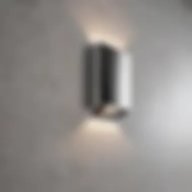 Modern LED bathroom vent showcasing sleek design and bright illumination