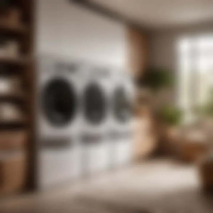 LG laundry suite showcasing energy-efficient capabilities