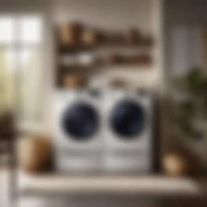 Modern LG washer and dryer combo in sleek design