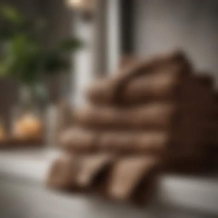 Linden Street Towel Collection in Rich Mocha