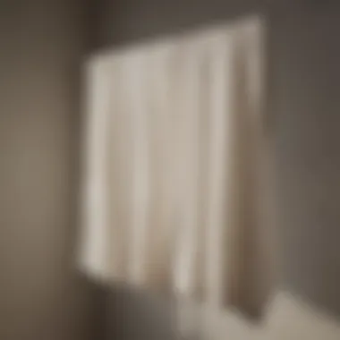 Close-up of bleached linens hanging to dry in the sun