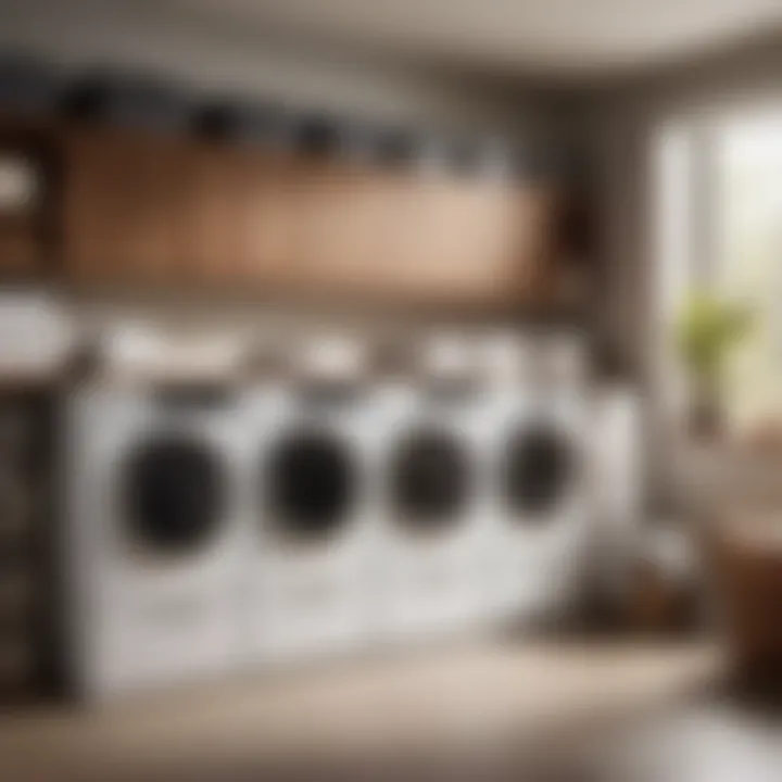 Optimized Organization Multiple magnetic lint bins organized in a laundry space