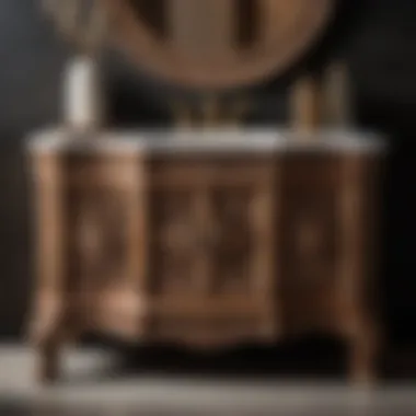 Exquisite Lombok Vanity Carving Detail