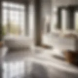 Sophisticated Vinyl Flooring in a Modern Bathroom Elegant bathroom with vinyl flooring