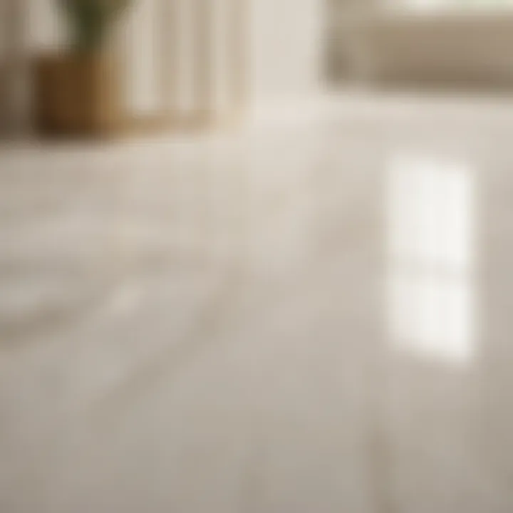 Luxurious marble-inspired waterproof flooring
