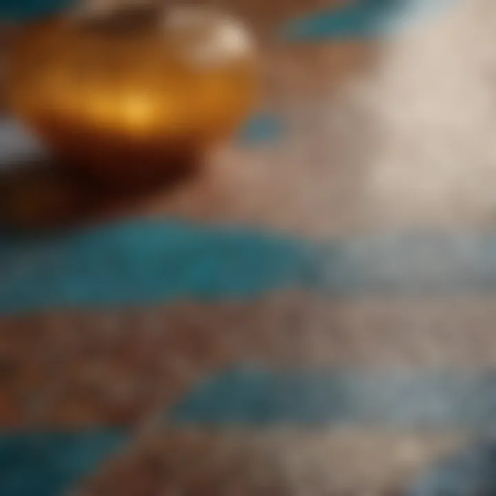 Trendy mosaic design waterproof flooring