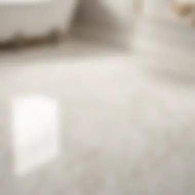 Veined Marble-Inspired White Bathroom Floor Tile Luxurious white marble-inspired bathroom floor tile with veined details