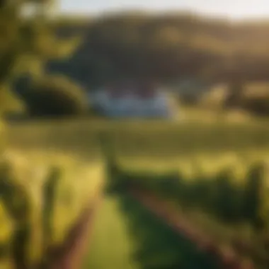 Lush Vineyard in Meyers Bath