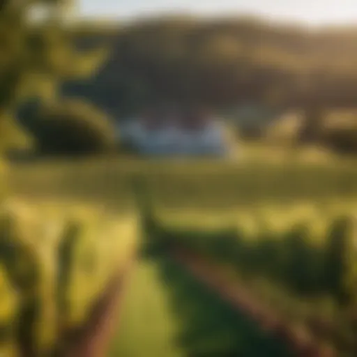 Lush Vineyard in Meyers Bath