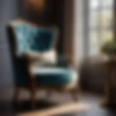 Luxurious Accent Chair by Window Luxurious Accent Chair by Window