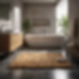Luxurious Bamboo Bath Mat