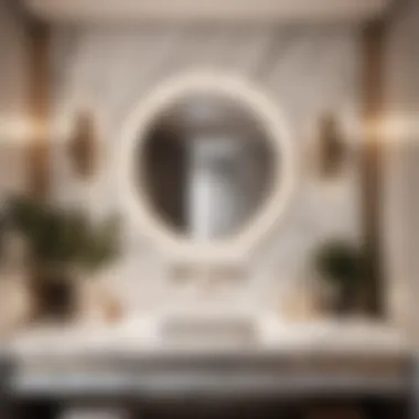 Elegant Marble Accents in Bathroom Design Luxurious bathroom design with marble accents