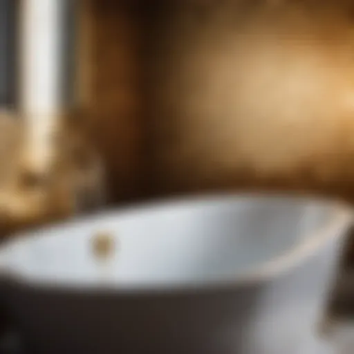 Luxurious bathroom with a dripping faucet