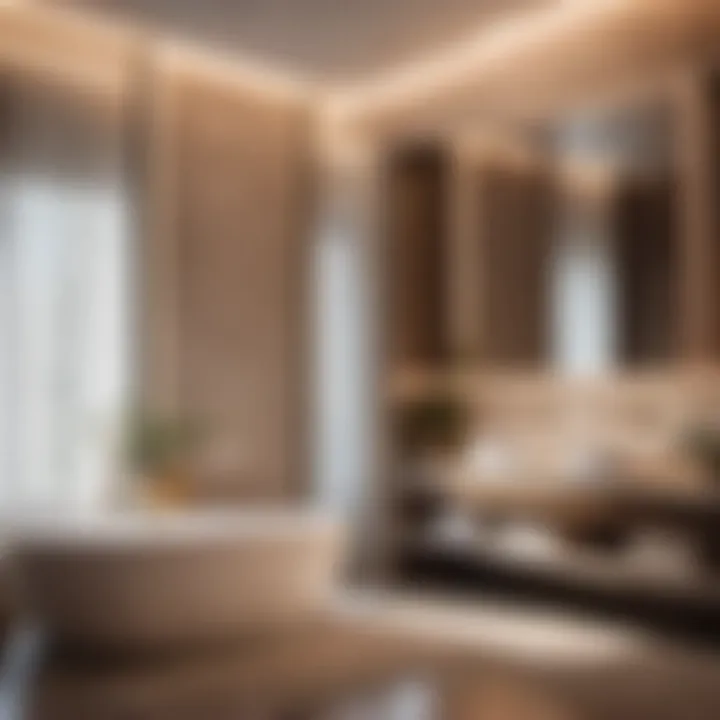 Luxury Comfort: Elevating Your Bathroom Atmosphere Luxurious bathroom setting with air conditioner for enhanced experience
