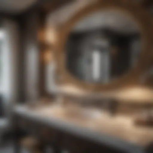 Luxurious bathroom interior in trailer