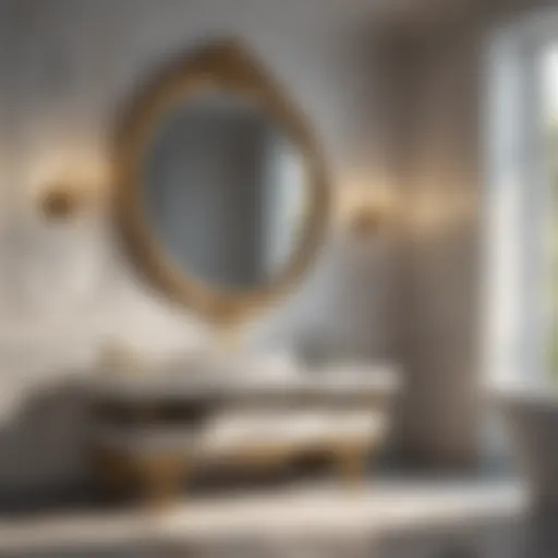 Elegant Bathroom with Opulent Marble Touches Luxurious bathroom design with marble accents