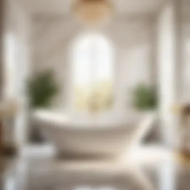 Elegant marble bath surround with Flexstone