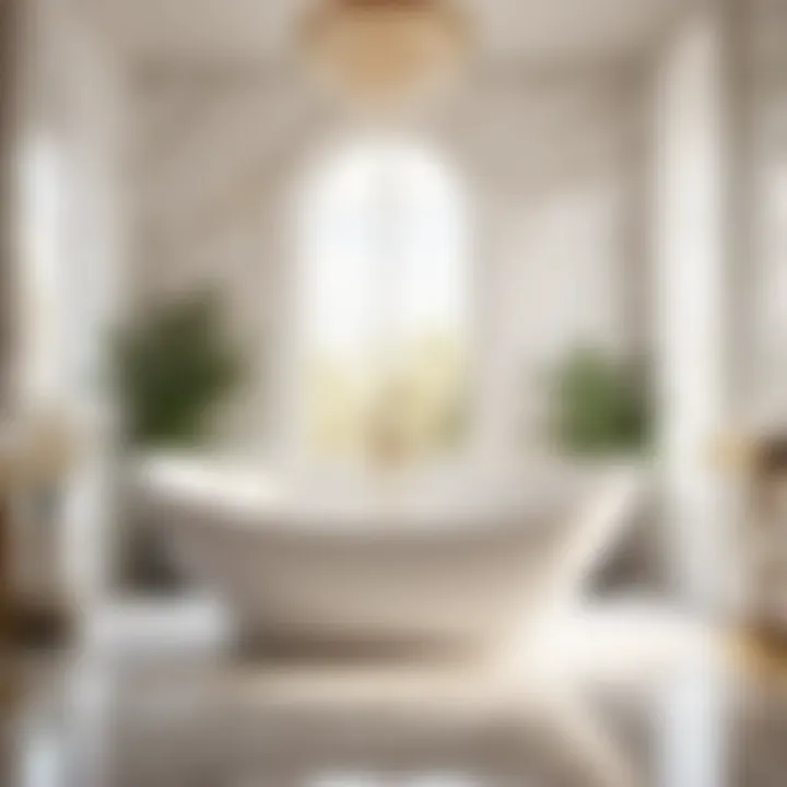 Elegant marble bath surround with Flexstone