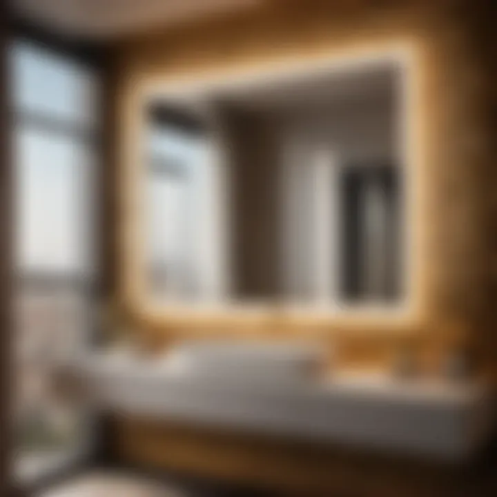 Luxurious 16 Inch Wide Bathroom Mirror Enhancing Visual Space