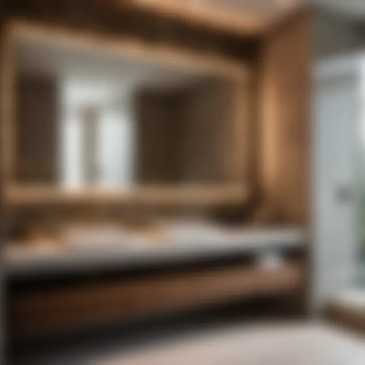 Elevating Luxury: Stone Coat Vanity in Bathroom Renovation Luxurious Bathroom Upgrade with Stone Coat Vanity