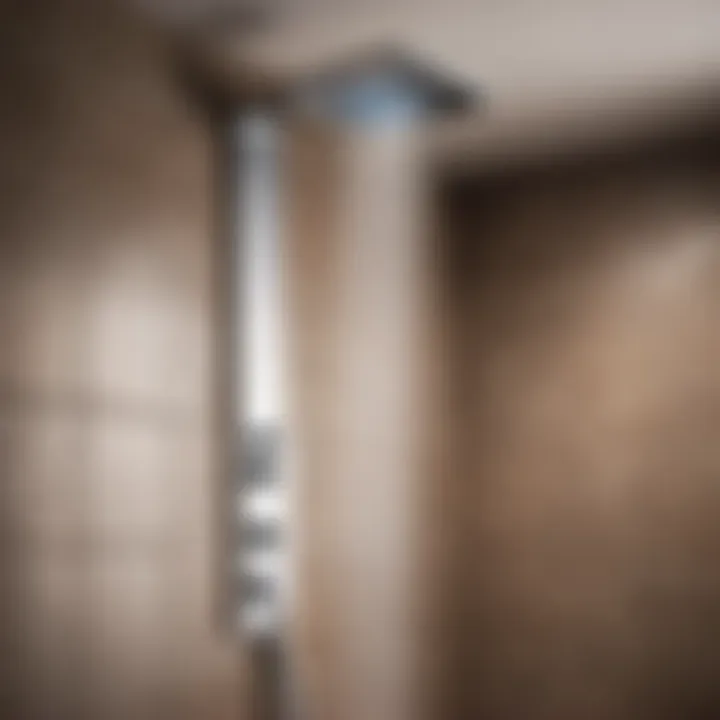 Sleek and stylish waterfall shower head design