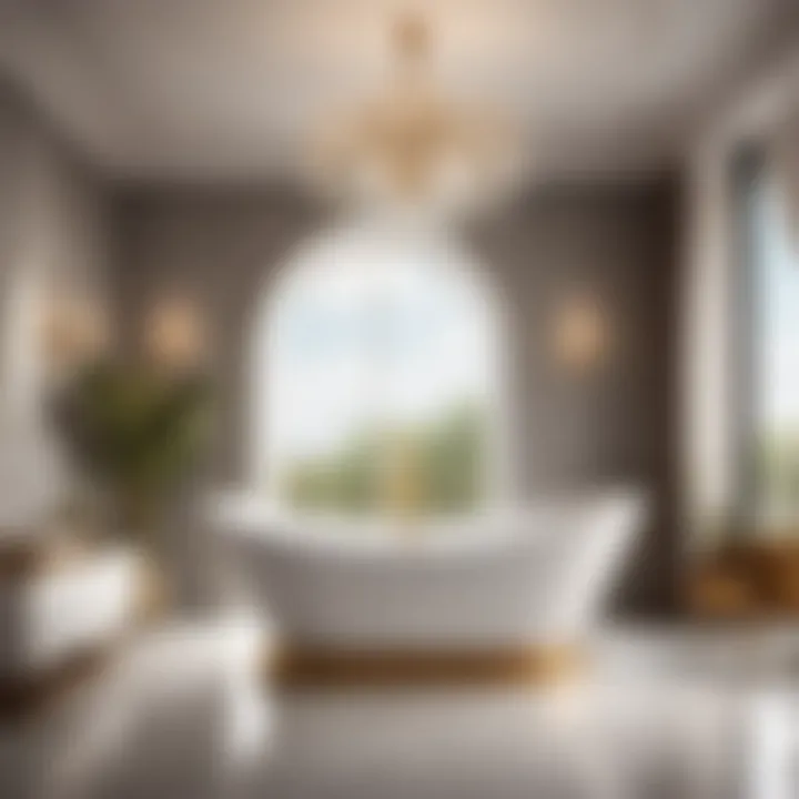Luxurious 60 x 36 freestanding bathtub with elegant accessories