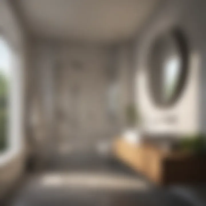 Minimalist luxury at its finest in this bay bathroom Luxurious bay bathroom showcasing minimalist luxury
