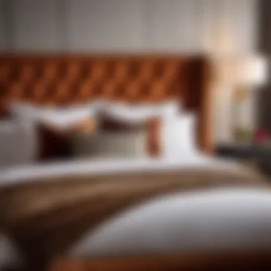 Luxurious Bedding and Accent Pillows in Hotel Style Bedroom