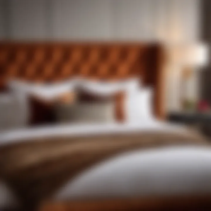 Luxurious Bedding and Accent Pillows in Hotel Style Bedroom
