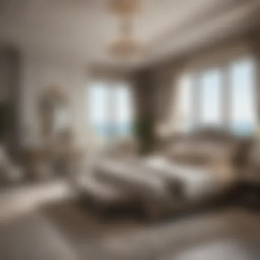 Opulent Bedroom Retreat Exquisite Bedroom Interior with Ocean View