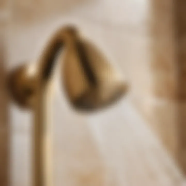 Chic Elegance in Champagne Gold Luxurious Champagne Gold Bath Shower Head