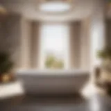 Luxurious Deep Soaking Tub with Contoured Design