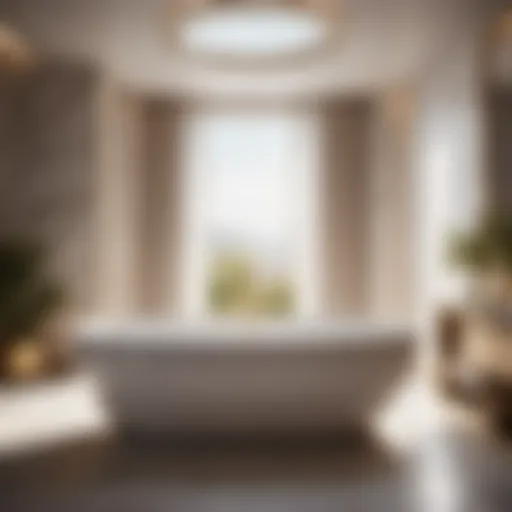 Luxurious Deep Soaking Tub with Contoured Design