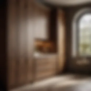 Opulent Selections of Cabinet Materials Luxurious deep wall cabinet materials for laundry room