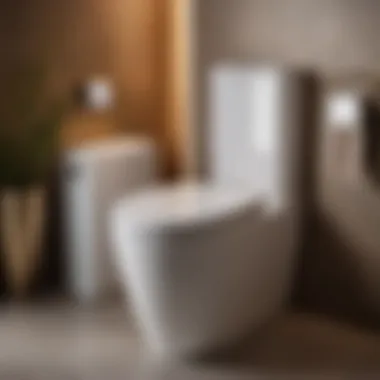 Luxury One-Piece Toilet for Comfort in Small Bathrooms Luxurious and ergonomic one-piece toilet for small bathroom