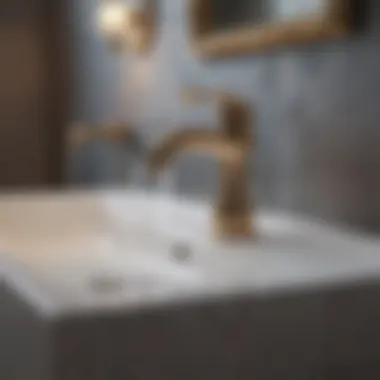 Luxurious European bathroom faucet finish