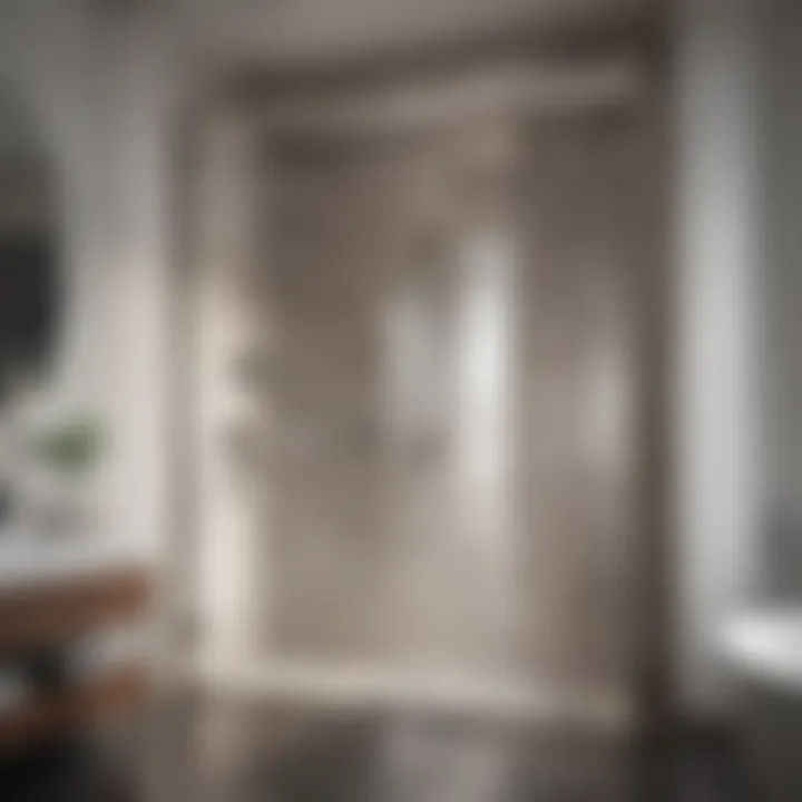 Opulent Touches in Bathroom Glass Door Design Luxurious Bathroom Glass Door Feature