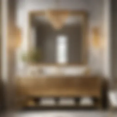 Luxurious Gold Accents Vanity Luxurious gold accents bathroom vanity