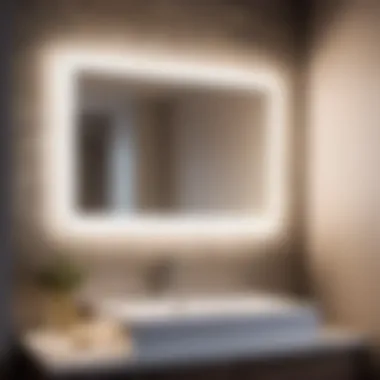 Radiant Light Reflection Luxurious Illuminated Bathroom Vanity Mirror