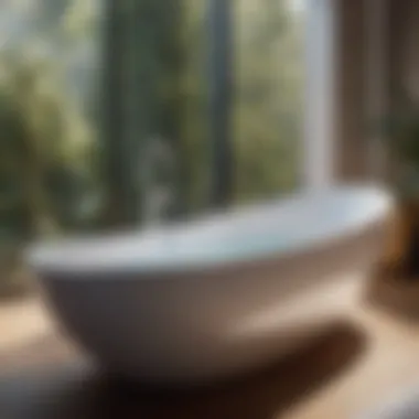 Luxurious Toto bathtub with advanced integrated features