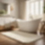 Luxurious Ivory Bath Rug