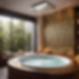 Luxurious Jacuzzi Steam Shower Bath with Aromatherapy